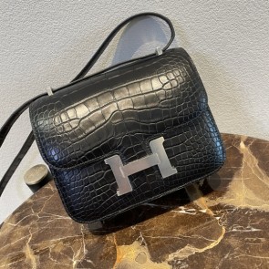 실사 [에르메스] 엘리게이터 콘스탄스 백 HERMES CONSTANCE 18CM