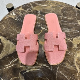 HERMES LIZARD SLIPPERS
