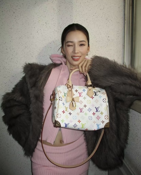 [루이비통] 모노그램 스피드 핸드백 LV x TM S PEEDY BANDOULIERE 25