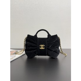 [샤넬] 신상 25K 미니 벨벳 리본 보우백