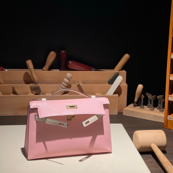 [에르메스] 스페셜오더 쉐브르 미조르 켈리 포쉐트 Chevre Mysore Kelly Pochette